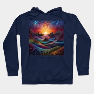 Colourful Alien Landscape Hoodie